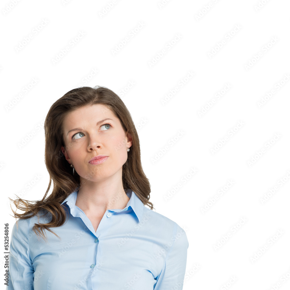 Portrait Of Thoughtful Businesswoman Portrait Of Thoughtful Businesswoman