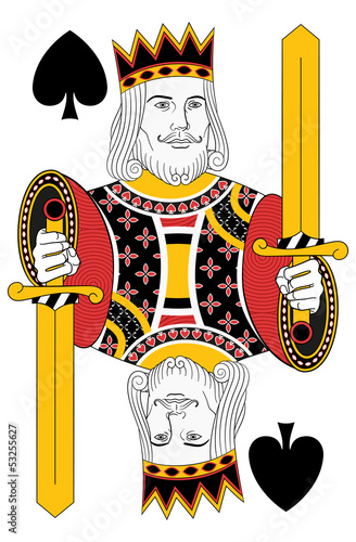 Kings of Spades without card. Oriinal design
