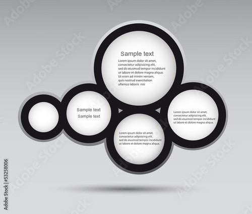 Abstract vector web design bubble