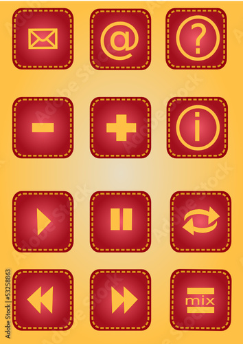 red buttons