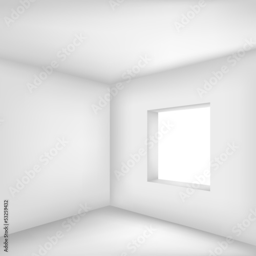 Empty white room