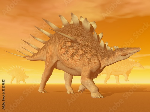 Kentrosaurus dinosaur - 3D render