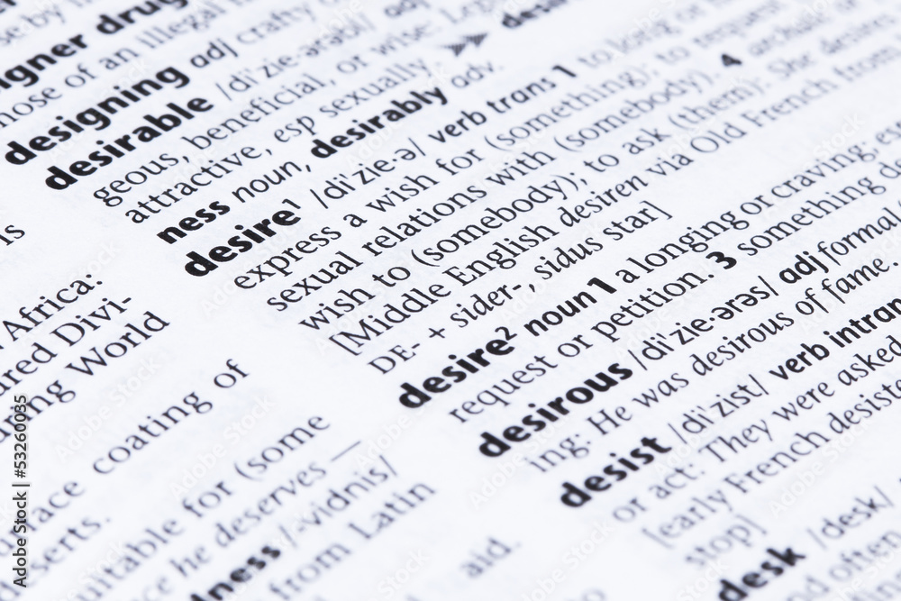 Conceptual desire text dictionary definition Conceptual desire text dictionary definition