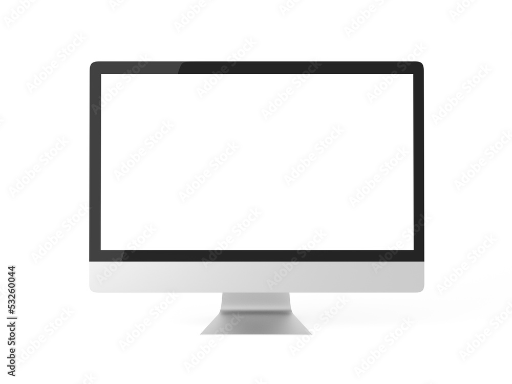 Computer Display flach vorne Computer Display flach vorne