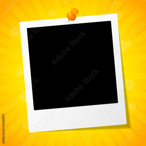 Polaroid Orange Pin Summer Background