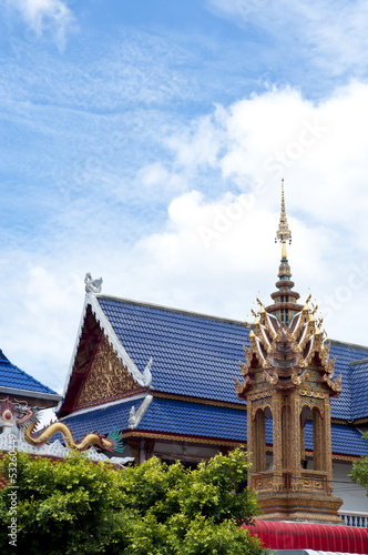Bell tower in Thai temple.