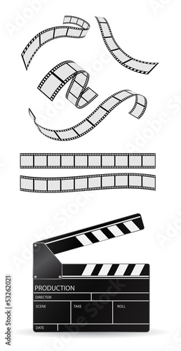 film with clapboard