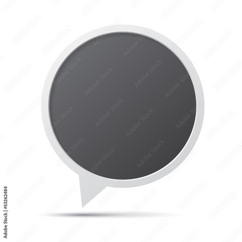 3D bubble talk frame. Design element , Illustrator EPS10