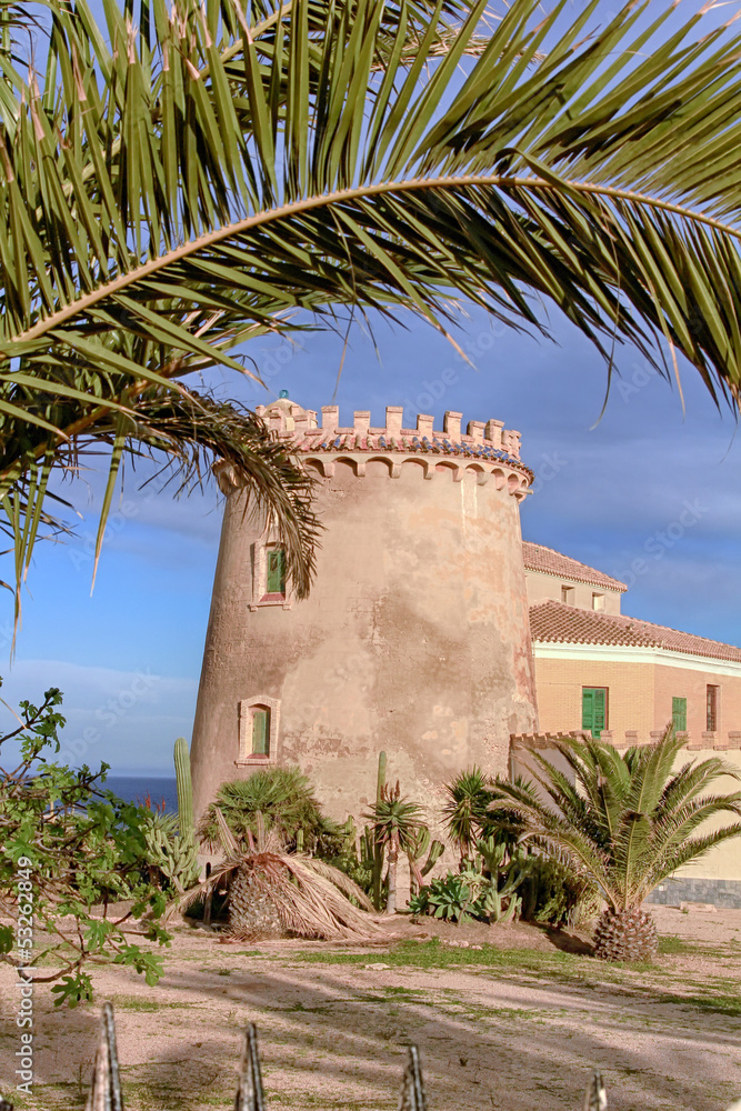The home of the Torre de la Horadada 1880 in the town of Pilar d The home of the Torre de la Horadada 1880 in the town of Pilar d
