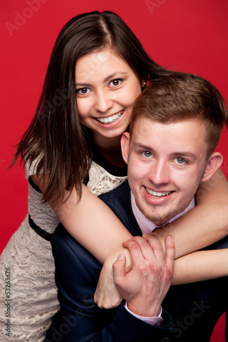 young couple enjoying time together