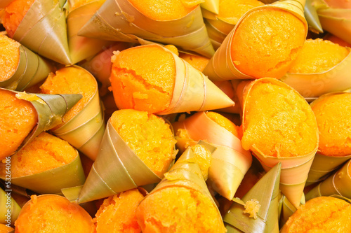 Sugar palm dessert in traditional Thai style