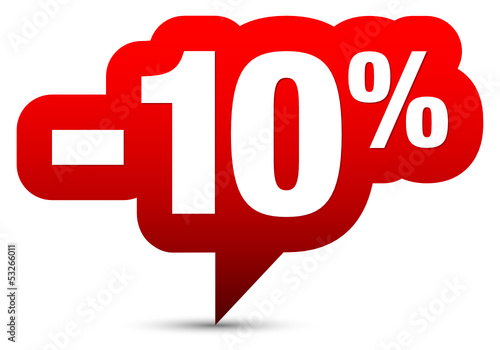 Icon Sale "-10%" Red
