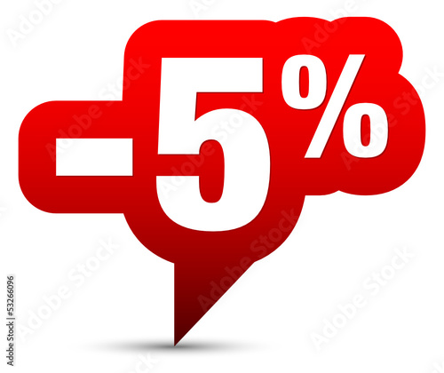 Icon Sale "-5%" Red