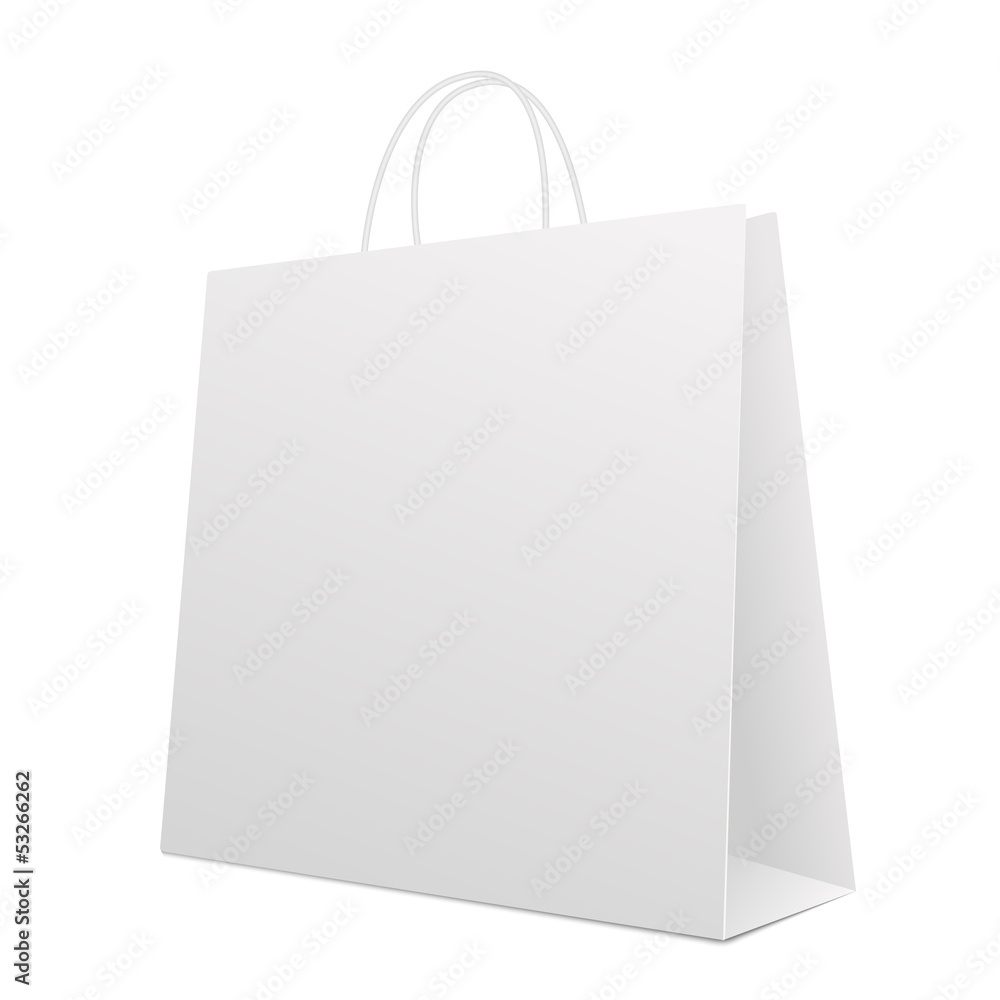 Empty Shopping Bag on white. Vector Empty Shopping Bag on white. Vector