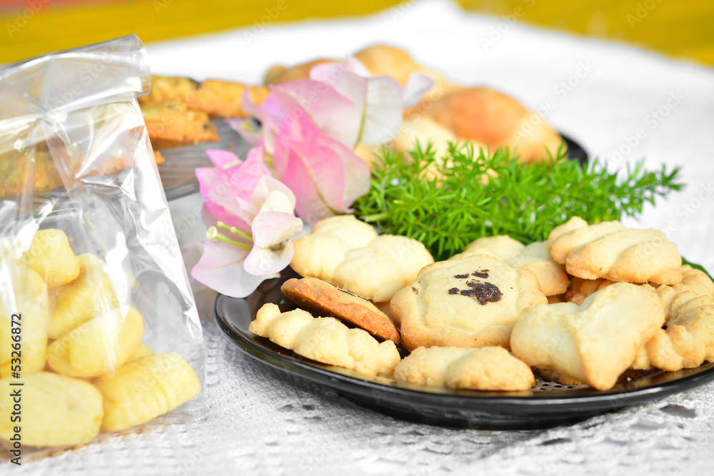 Cookies on a dish Cookies on a dish