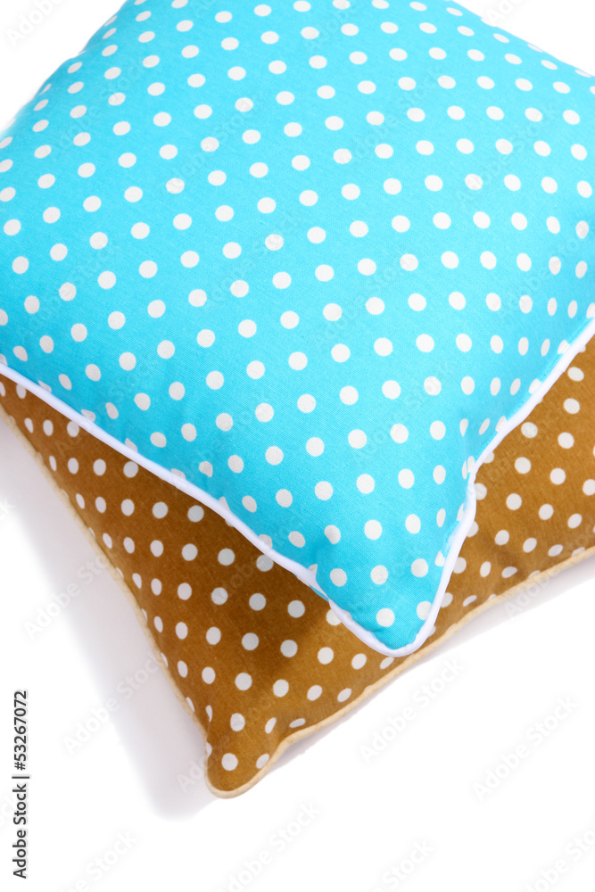 Obraz premium Two pillows isolated on white