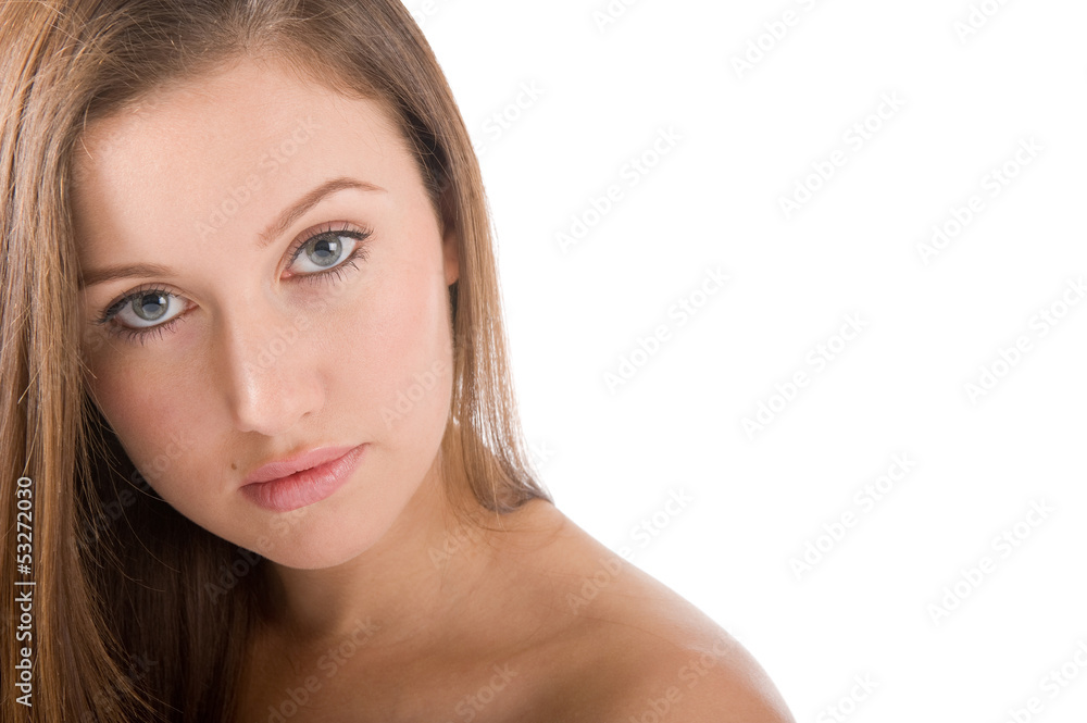 Portrait Of Beautiful Young Woman Portrait Of Beautiful Young Woman