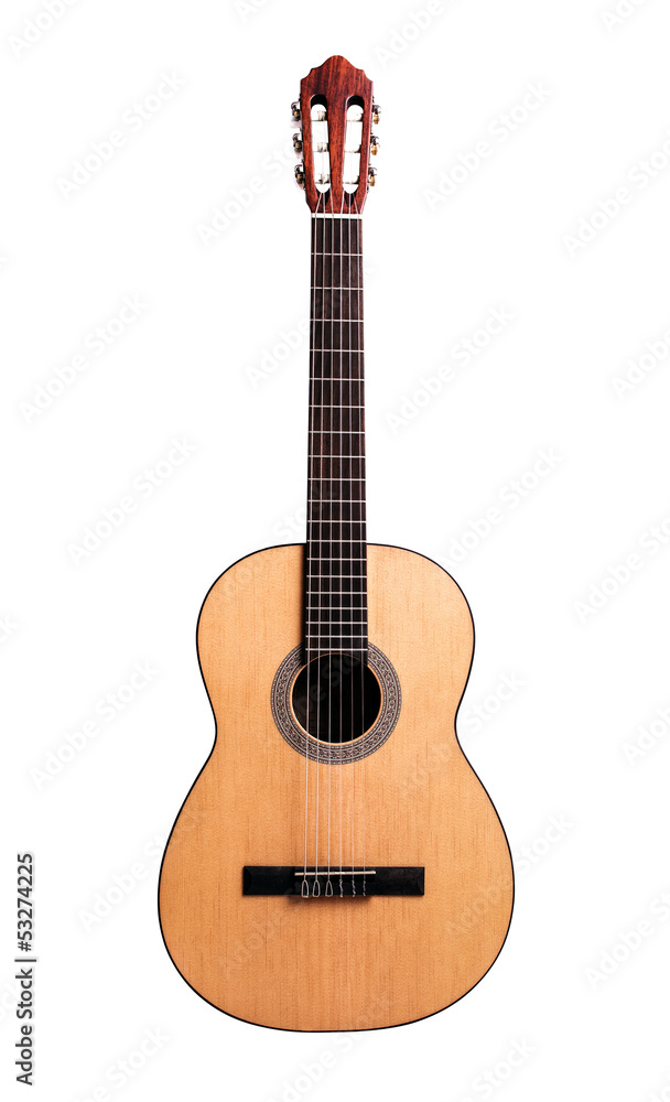 Classical guitar isolated