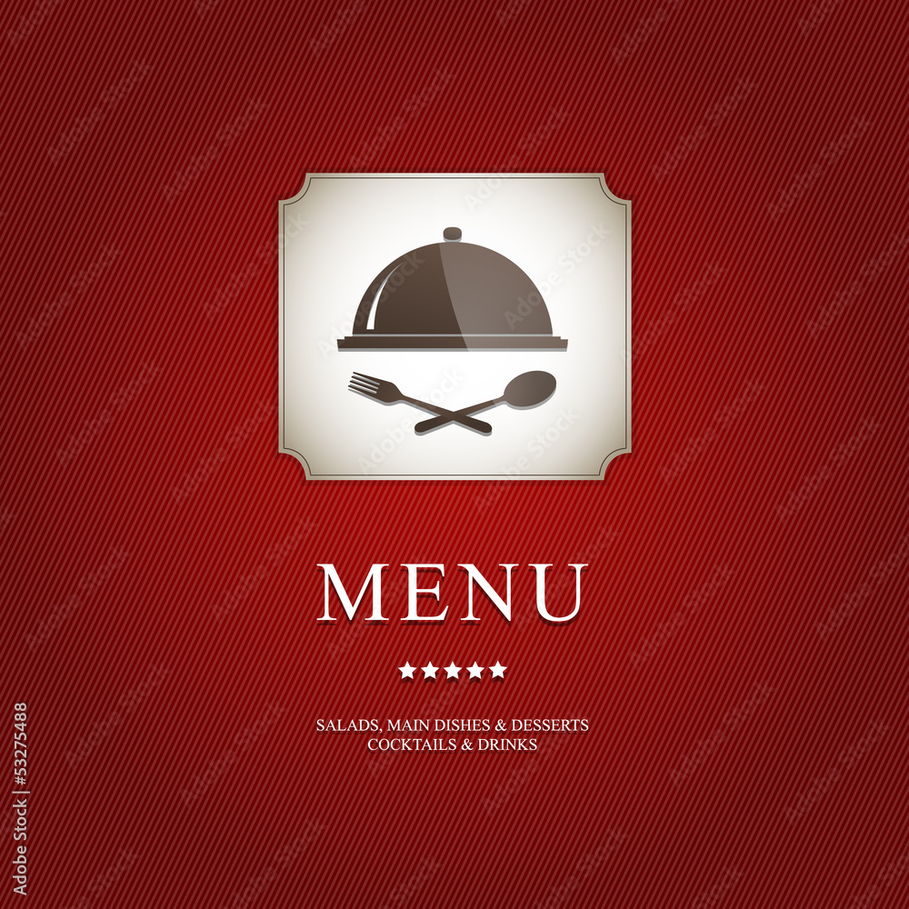 Fototapeta premium Menu design