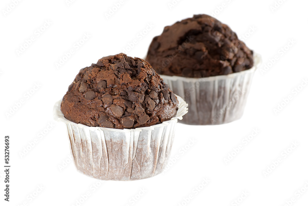 Two Chocolate Muffins Two Chocolate Muffins
