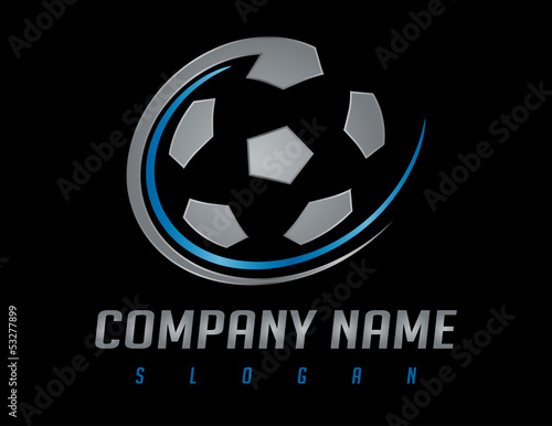 soccer silver logo