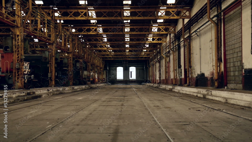 Industrial interior of an old building Industrial interior of an old building