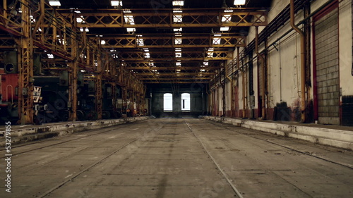 Wallpaper Mural Industrial interior of an old building Torontodigital.ca