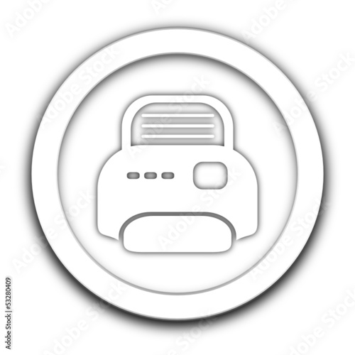 imprimante sur vignette blanche
