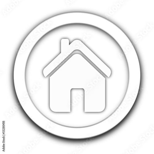 maison sur vignette blanche