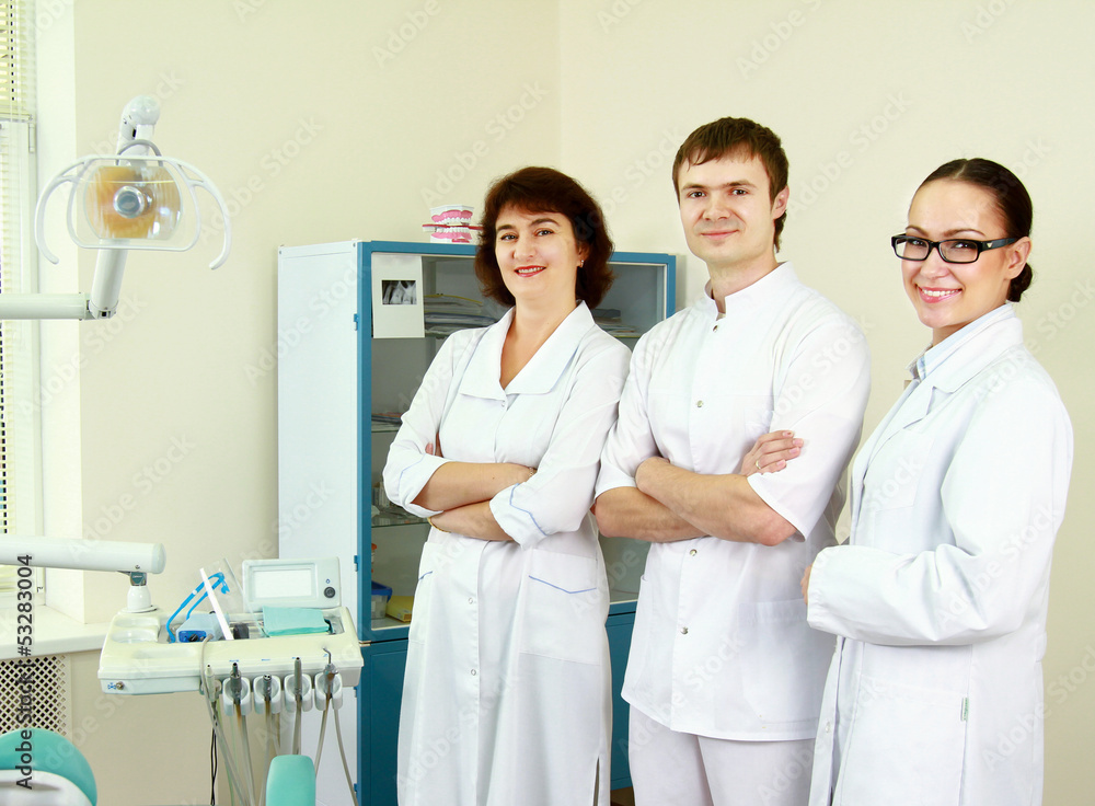 Fototapeta premium A medical doctors standing in dentist office