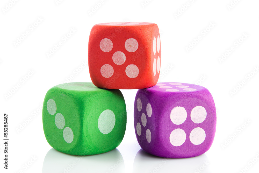 colorful cubes isolated on white background colorful cubes isolated on white background