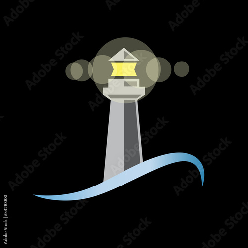 Vector logo lighthouse