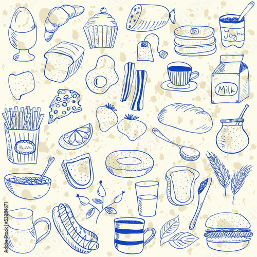 Breakfast doodles