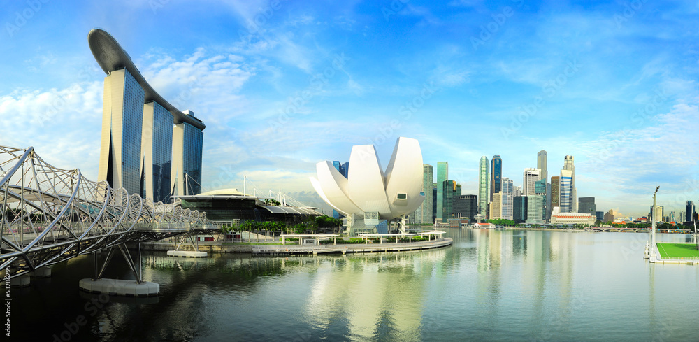 Naklejka premium Panorama of Singapore