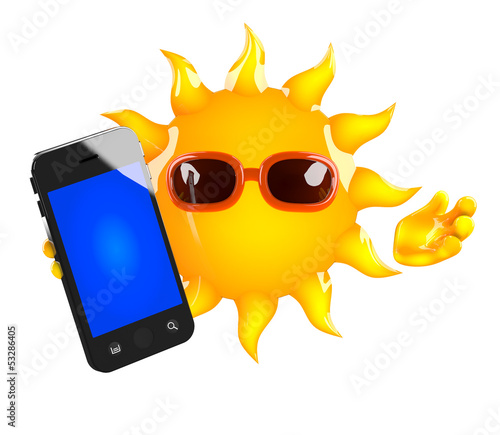 Sunshine has a smartphone