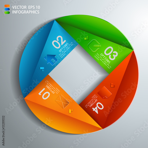 vector paper progress steps for tutorial