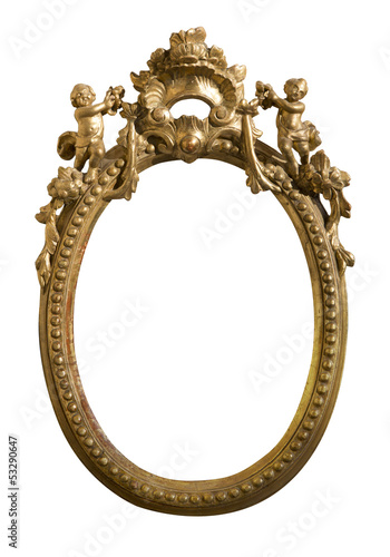 Antico specchio ovale photo