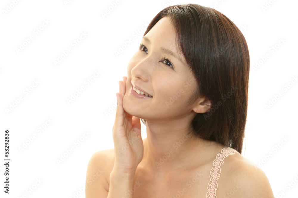 笑顔の女性 笑顔の女性