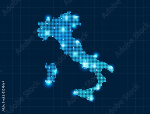 pixel Italy map