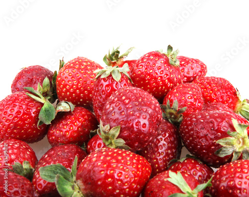 Fototapeta Naklejka Na Ścianę i Meble -  strawberries on a white background