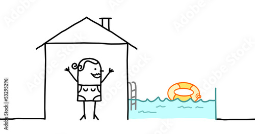 home & swimming pool