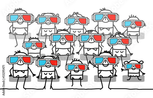 people & 3D glasses