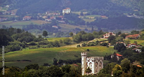 Vista panorámica de la comarca de Uribe, Bizkaia photo