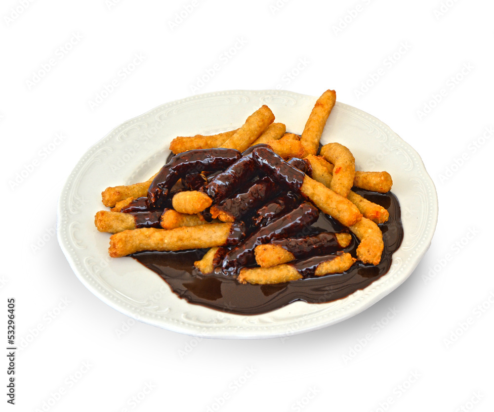 Crepes with chocolate Crepes with chocolate