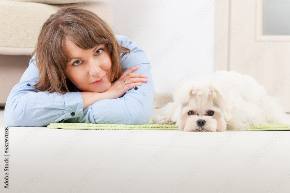 Dog and owner Dog and owner