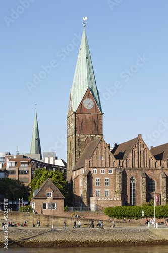 Bremen - Schlachte mit Martinikirche