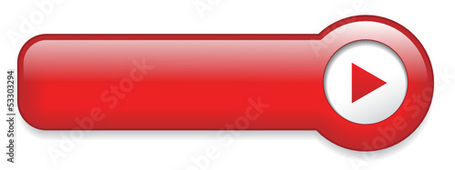 Red Web Button (rectangular blank template vector click here)