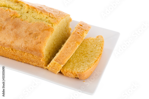 Fresh homemade butter cake