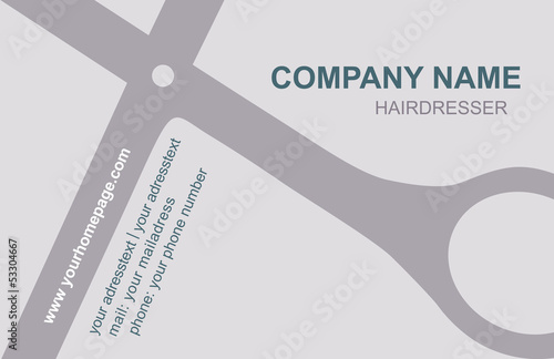 Visitenkarte Friseur Logo