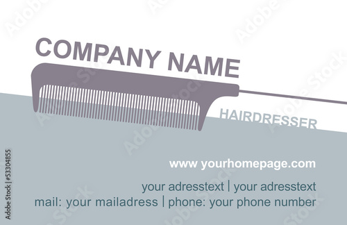 Visitenkarte Friseur Logo